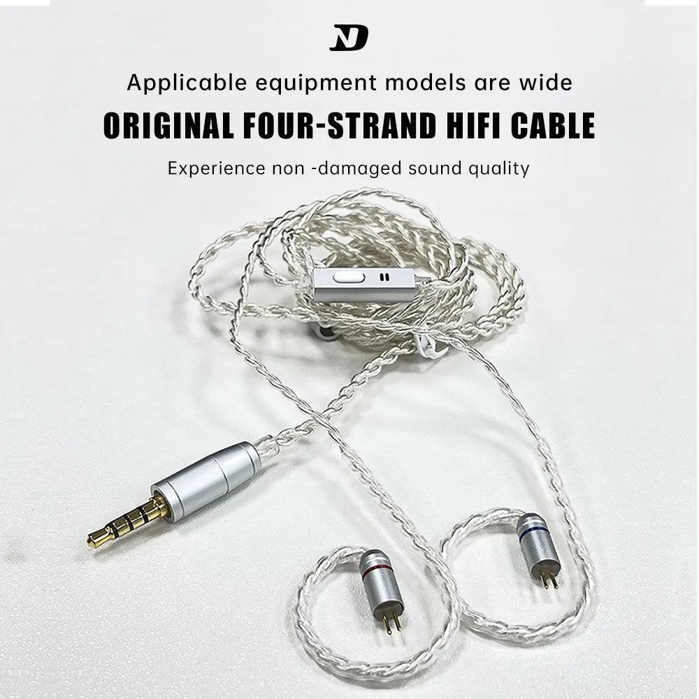 ND 10 - 1 Four - Strand silver - plated original cable upgraded wire - The HiFi Cat