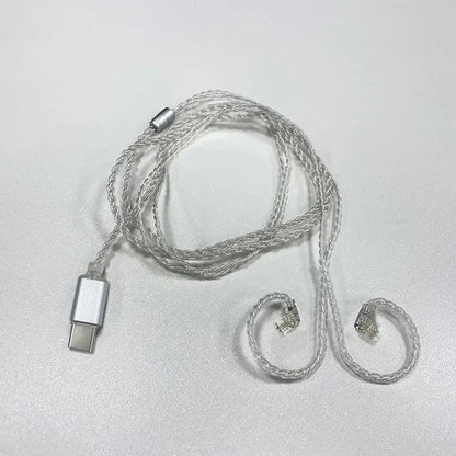 ND D7 Four Strand Silver Plated Oxygen Copper Earphone Cable - The HiFi Cat