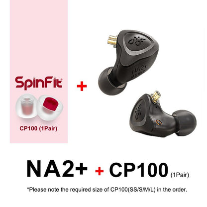 NF Audio NA2 PLUS Dual Cavity Dynamic Driver 3.5mm HIFI In - ear Earphone IEM 2Pin 0.78mm Detachable Cable Headset NA2+ - The HiFi Cat