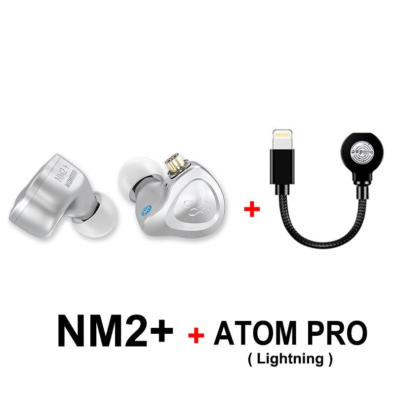 NF Audio NM2+ Dual Cavity Dynamic In - ear Monitor Earphone Aluminum shell with Adaper(6.35 to 3.5) 2 Pin 0.78mm Detachable Cable - The HiFi Cat