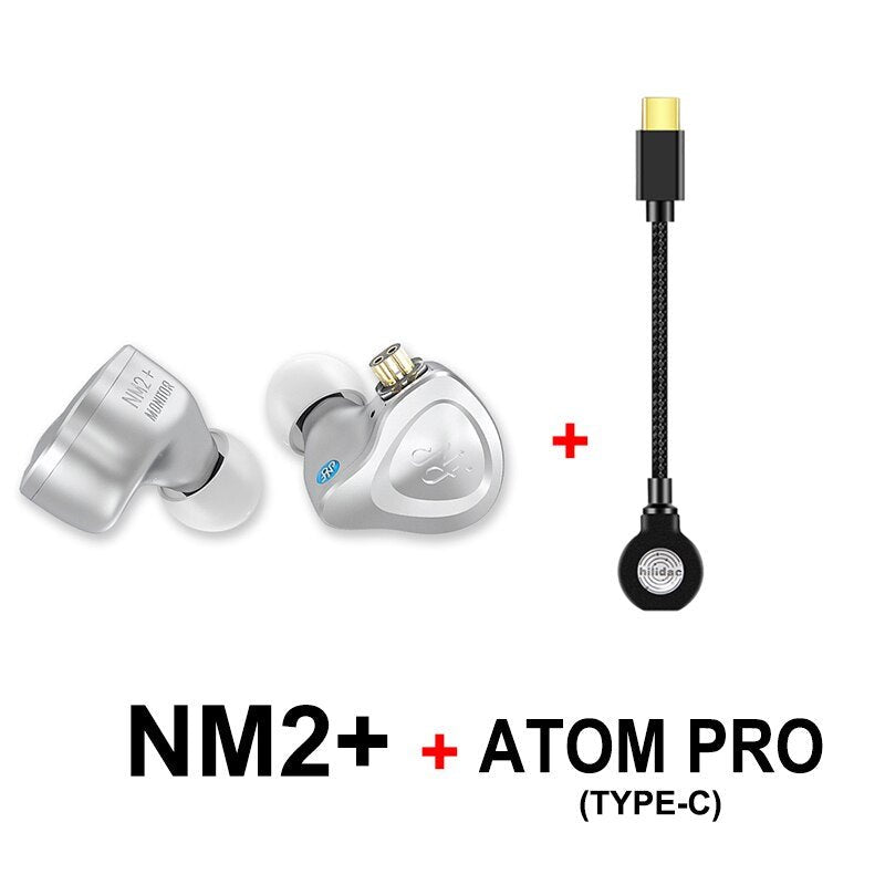 NF Audio NM2+ Dual Cavity Dynamic In - ear Monitor Earphone Aluminum shell with Adaper(6.35 to 3.5) 2 Pin 0.78mm Detachable Cable - The HiFi Cat