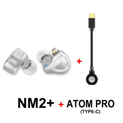 NF Audio NM2+ Dual Cavity Dynamic In - ear Monitor Earphone Aluminum shell with Adaper(6.35 to 3.5) 2 Pin 0.78mm Detachable Cable - The HiFi Cat