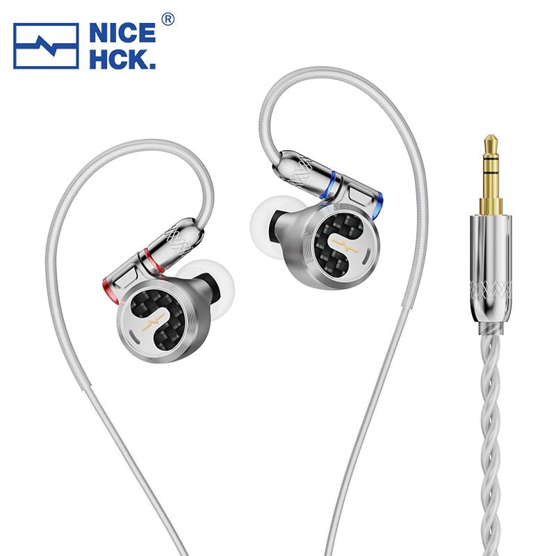 NiceHCK F1 3.5mm/4.4mm Flagship In - ear Earphone 14.2mm Planar Diaphragm Driver - The HiFi Cat