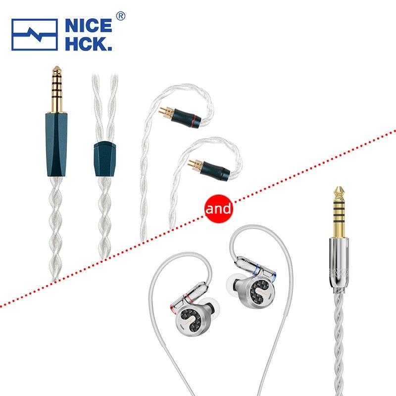 NiceHCK F1 3.5mm/4.4mm Flagship In - ear Earphone 14.2mm Planar Diaphragm Driver - The HiFi Cat