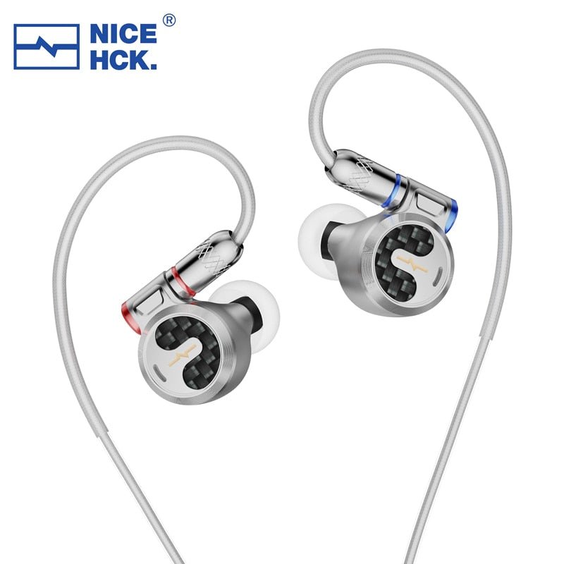 NiceHCK F1 3.5mm/4.4mm Flagship In - ear Earphone 14.2mm Planar Diaphragm Driver - The HiFi Cat