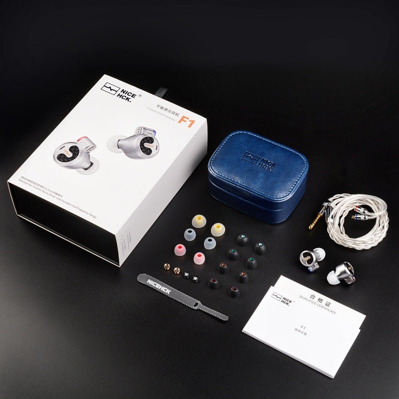 NiceHCK F1 3.5mm/4.4mm Flagship In - ear Earphone 14.2mm Planar Diaphragm Driver - The HiFi Cat