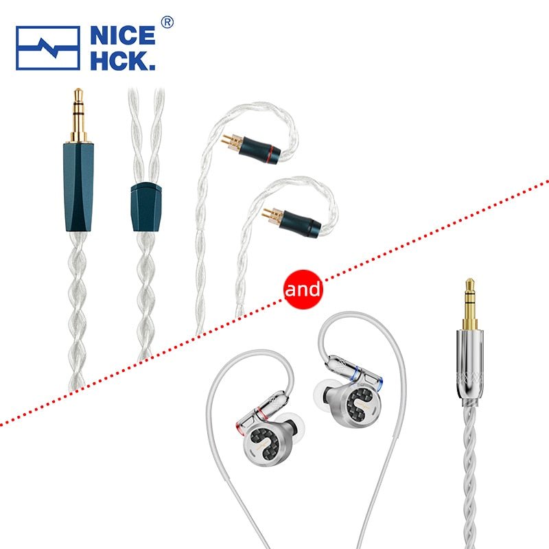 NiceHCK F1 3.5mm/4.4mm Flagship In - ear Earphone 14.2mm Planar Diaphragm Driver - The HiFi Cat