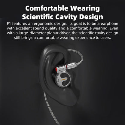 NiceHCK F1 3.5mm/4.4mm Flagship In - ear Earphone 14.2mm Planar Diaphragm Driver - The HiFi Cat