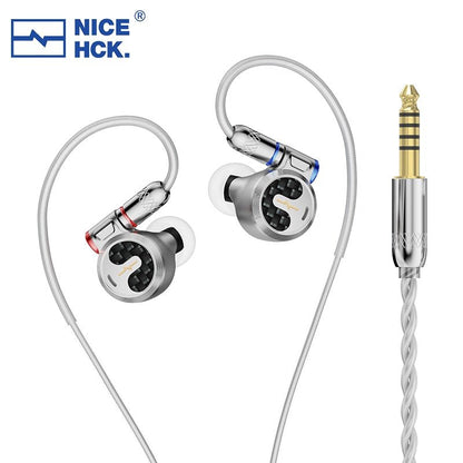 NiceHCK F1 3.5mm/4.4mm Flagship In - ear Earphone 14.2mm Planar Diaphragm Driver - The HiFi Cat