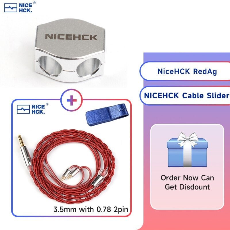 NiceHCK HiFi Cable Slider Alloy Material Shock Absorbing and Reduce Stethoscope effect Acoustic - The HiFi Cat