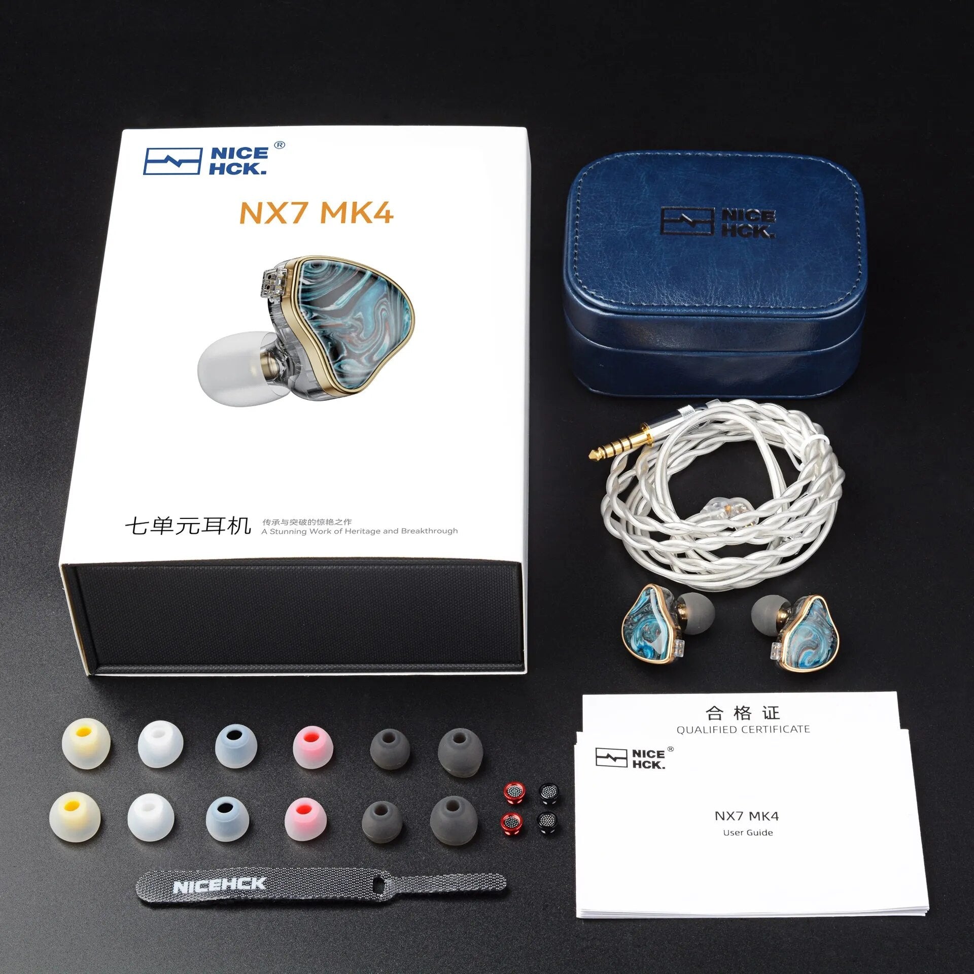 NiceHCK NX7 MK4 Stabilized Wood HIFI Music Earbud 7 Driver Units Hybrid Earphone - The HiFi Cat