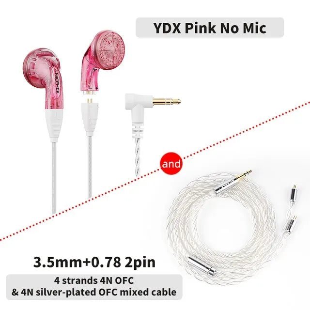 NiceHCK YDX 14.8mm Driver HiFi Headset IEM Microphone Earphone - The HiFi Cat