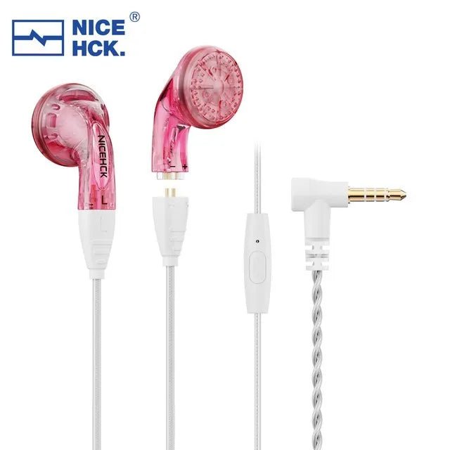 NiceHCK YDX 14.8mm Driver HiFi Headset IEM Microphone Earphone - The HiFi Cat