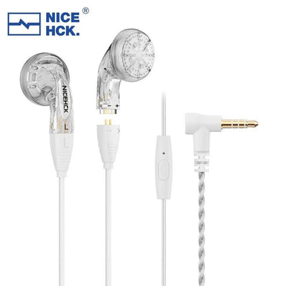 NiceHCK YDX 14.8mm Driver HiFi Headset IEM Microphone Earphone - The HiFi Cat