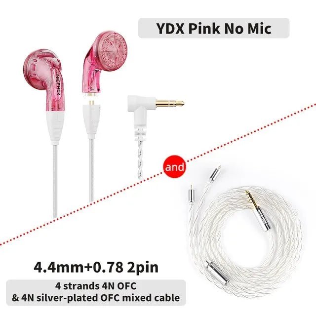 NiceHCK YDX 14.8mm Driver HiFi Headset IEM Microphone Earphone - The HiFi Cat