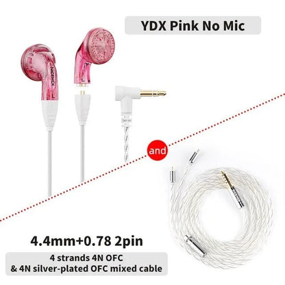 NiceHCK YDX 14.8mm Driver HiFi Headset IEM Microphone Earphone - The HiFi Cat