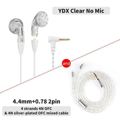 NiceHCK YDX 14.8mm Driver HiFi Headset IEM Microphone Earphone - The HiFi Cat