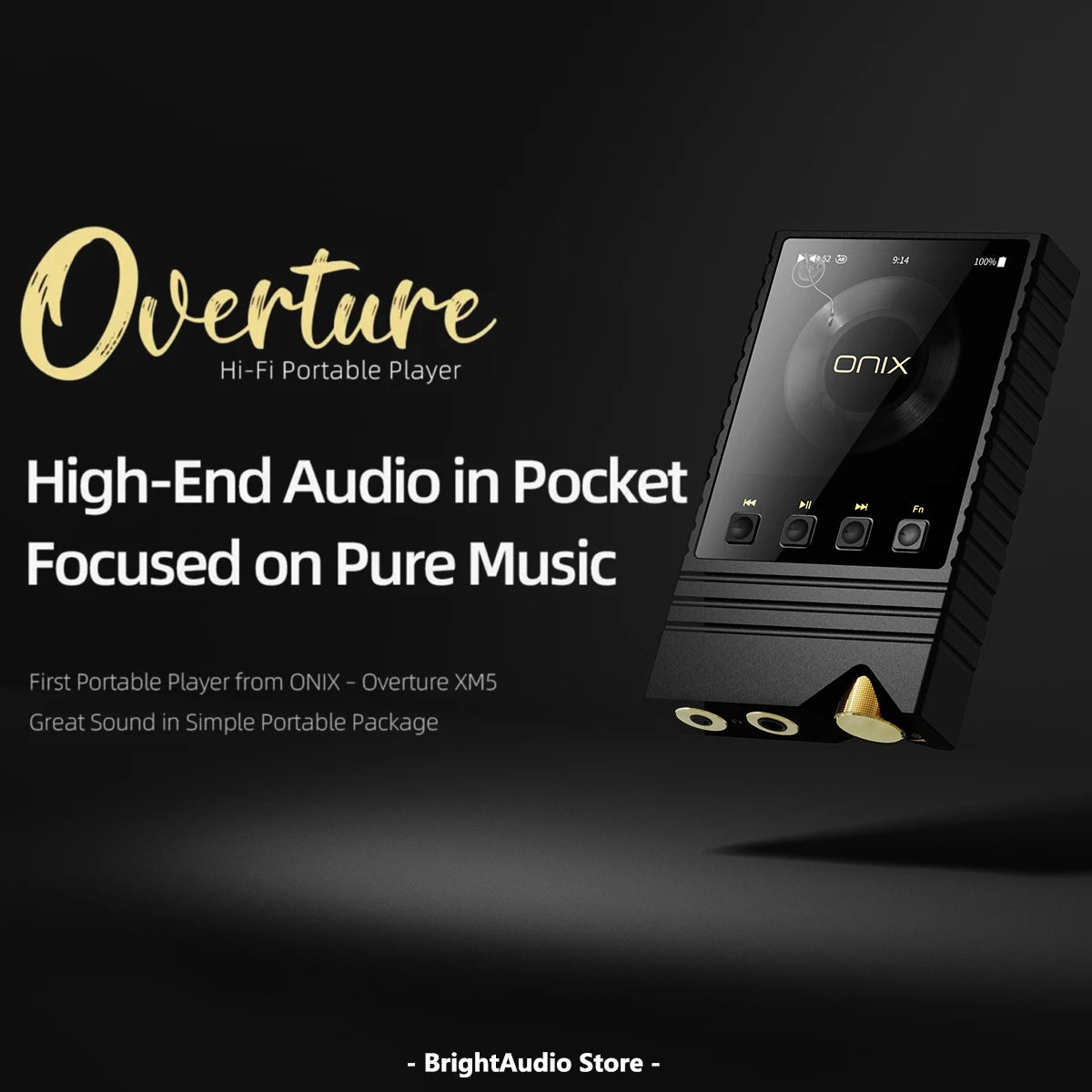 ONIX Overture XM5 Portable Music Player MP3 with DAC ES9039PRO - The HiFi Cat