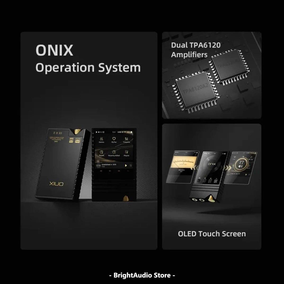 ONIX Overture XM5 Portable Music Player MP3 with DAC ES9039PRO - The HiFi Cat