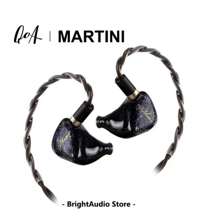 QOA Martini In - Ear Monitor - Hi - Fi Dynamic Hybrid IEM with Replaceable Cable - The HiFi Cat