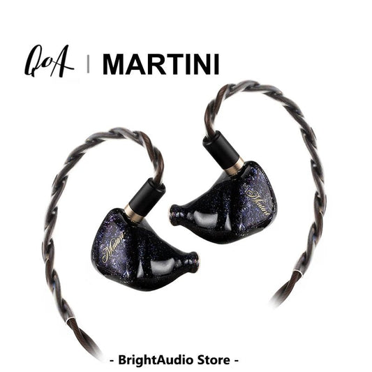 QOA Martini In - Ear Monitor - Hi - Fi Dynamic Hybrid IEM with Replaceable Cable - The HiFi Cat