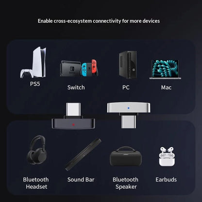 Questyle QCC Dongle Pro2 BT Transmitter | Bluetooth 6.1 LDAC LHDC - The HiFi Cat