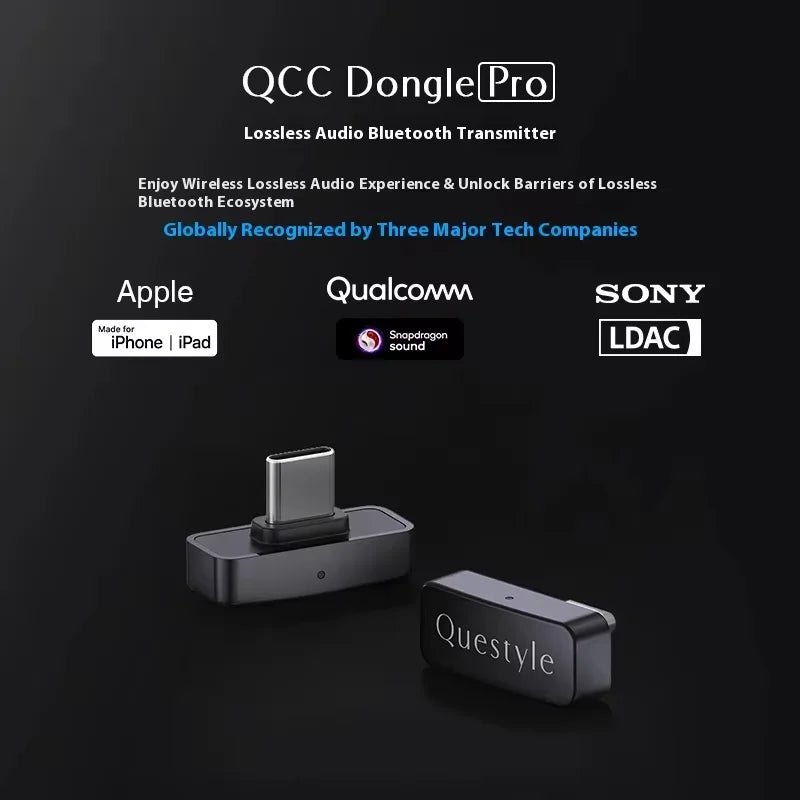 Questyle QCC Dongle Pro2 BT Transmitter | Bluetooth 6.1 LDAC LHDC - The HiFi Cat