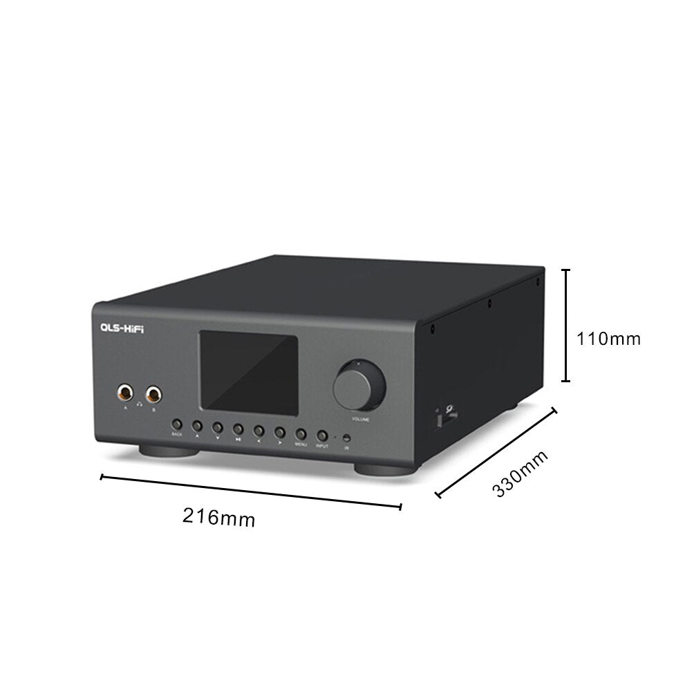 Quloos QA860 hifi Lossless Digital Player AD1955 DAC LME49720+OPA2134 24Bit/192Khz DSD64 Coaxial/optical input FLAC Music Player - The HiFi Cat