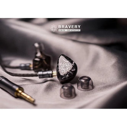 SeeAudio Bravery Earbuds ACG popular HIFI in - Ear Monitors 4BA HiFi IEM Earphones - The HiFi Cat