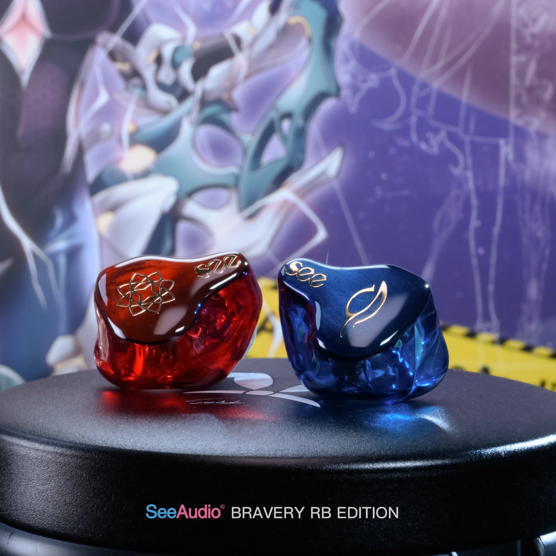 SeeAudio Bravery RB Edition Anniversary 4 Balanced Armature In - Ear Headphones - The HiFi Cat