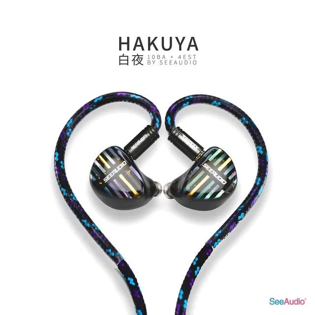 SeeAudio HAKUYA 10BA + 4EST Hybrid Driver Hifi In - Ear Headphones IEM - The HiFi Cat