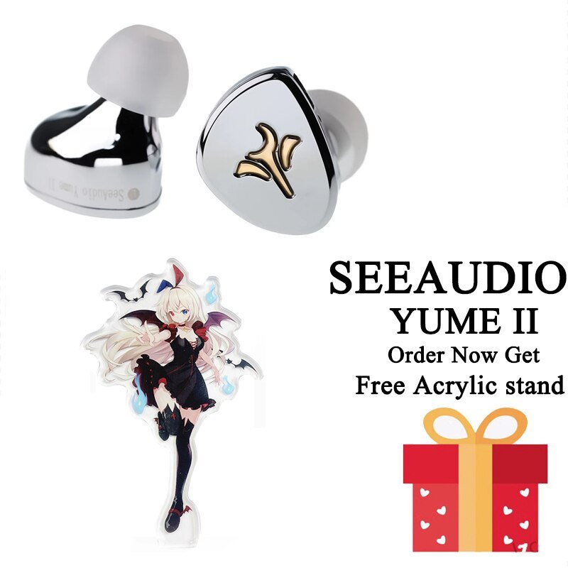 Seeaudio YumeII IEM 1DD+2BA hybrid driven earphone YUME II monitoring earphone - The HiFi Cat