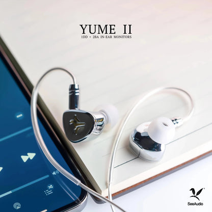 Seeaudio YumeII IEM 1DD+2BA hybrid driven earphone YUME II monitoring earphone - The HiFi Cat