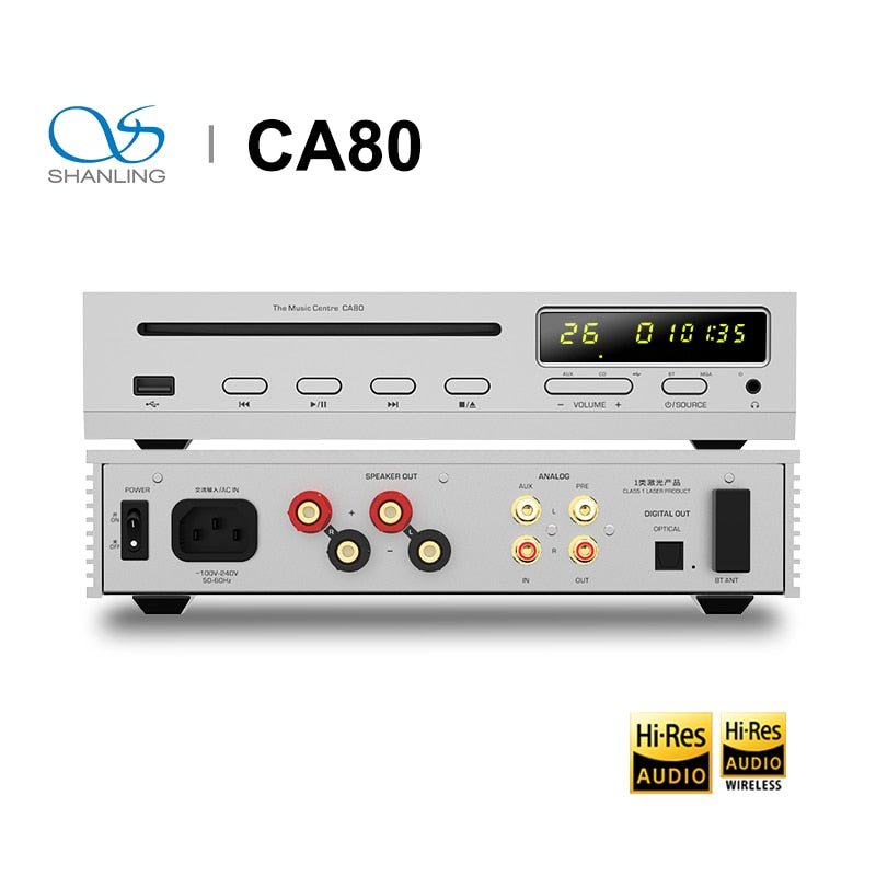 SHANLING CA80 ES9219MQ DAC chip Hi - RES MQA CD Player - The HiFi Cat