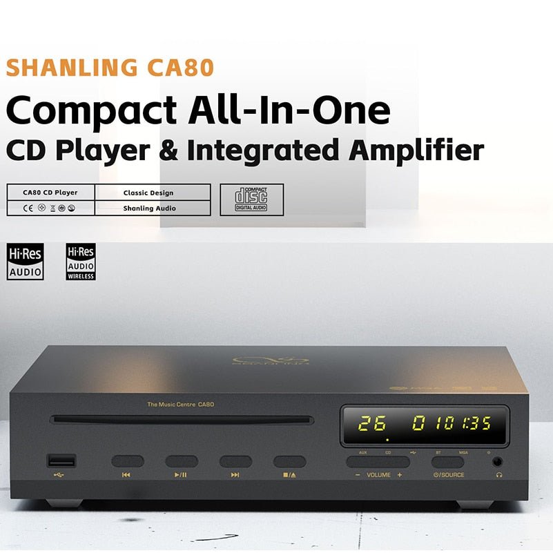 SHANLING CA80 ES9219MQ DAC chip Hi - RES MQA CD Player - The HiFi Cat