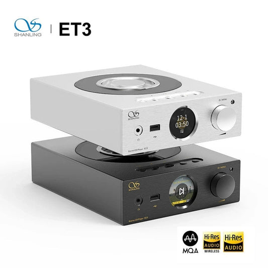 SHANLING ET3 CD Transport Music Player Wireless Bluetooth WiFi Streaming Hi - Res Audio Full - Featured Digital Turntable - The HiFi Cat