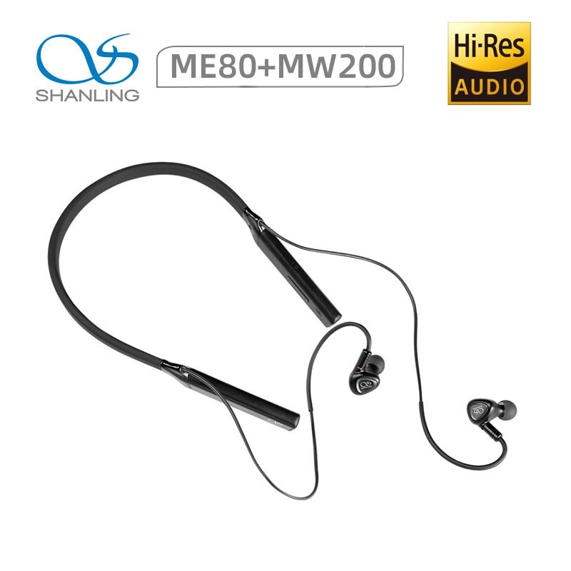 Shanling ME80 MW200 Wireless Bundle In Ear Earphone Headset Hi - Res Audio Earbuds HiFi Earphone with MMCX Connector - The HiFi Cat