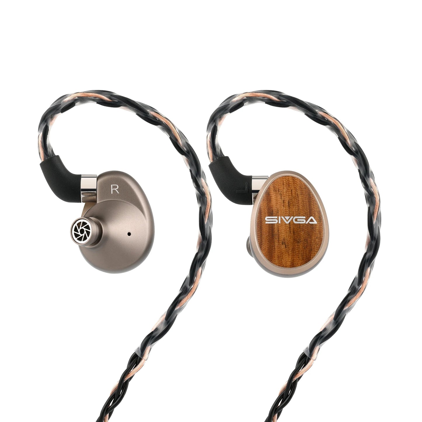 SIVGA Nightingale PRO Wired Zebra Wood Earphones - The HiFi Cat
