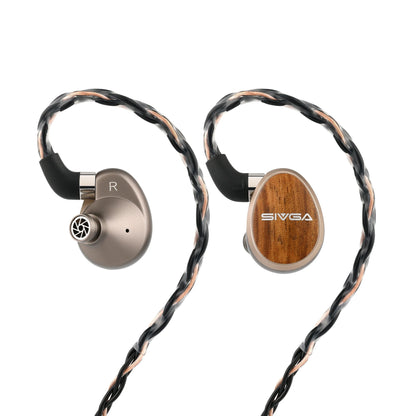 SIVGA Nightingale PRO Wired Zebra Wood Earphones - The HiFi Cat