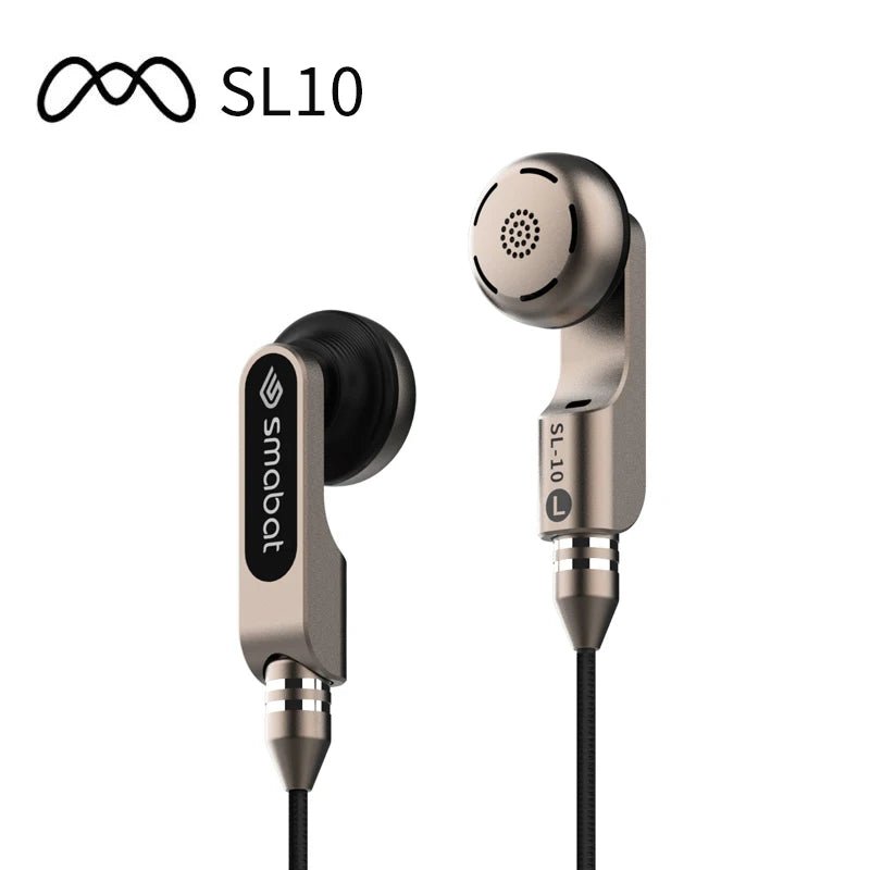 Smabat SL10 Double Dynamic Resonance Structure With MMCX Earphone - The HiFi Cat