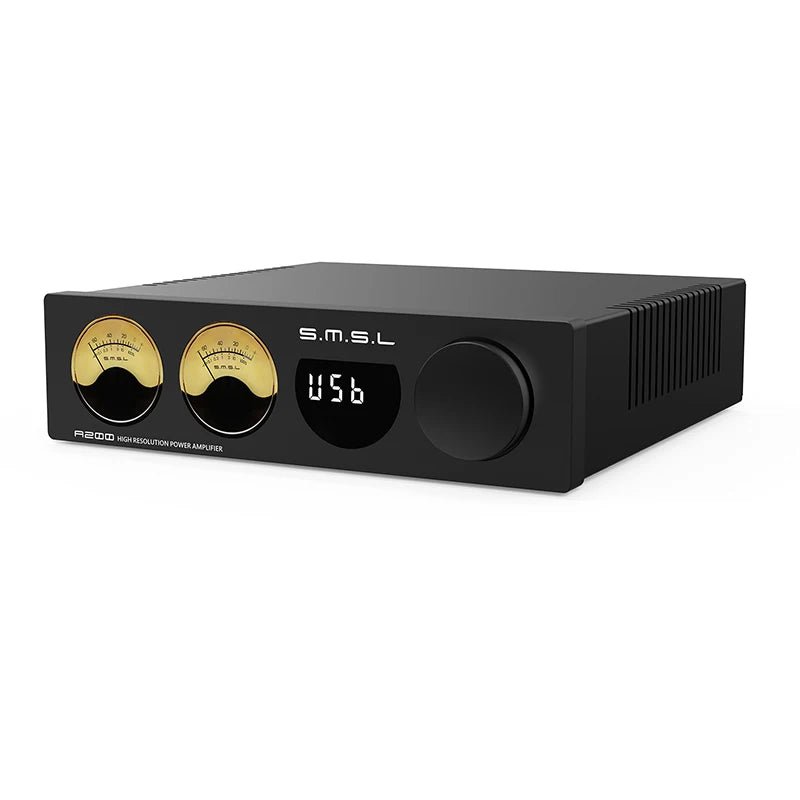 SMSL A200 Hi - Res Bluetooth 5.0 HDMI ARC Bass 70W*2 Power Amplifier - The HiFi Cat