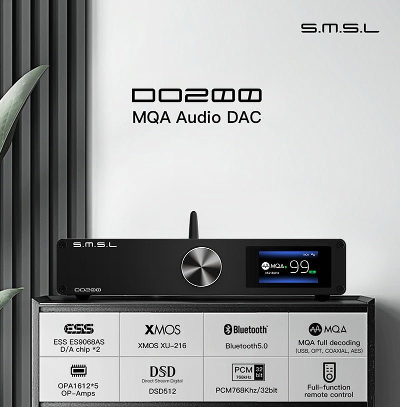 SMSL AO200+SMSL DO200 MkII+SMSL HO200 desktop HIfi Suit - The HiFi Cat