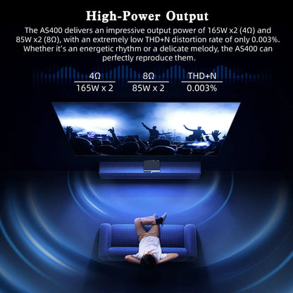 SMSL AS400 Hi - Res DAC Power Amplifier Headphone AMP - The HiFi Cat