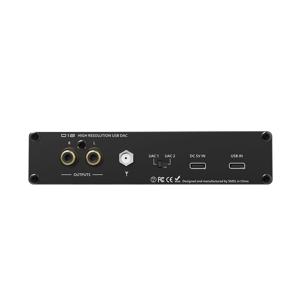 SMSL D12 Ak4493s Dac&Headphone Amplifier with 6.35mm Output - The HiFi Cat