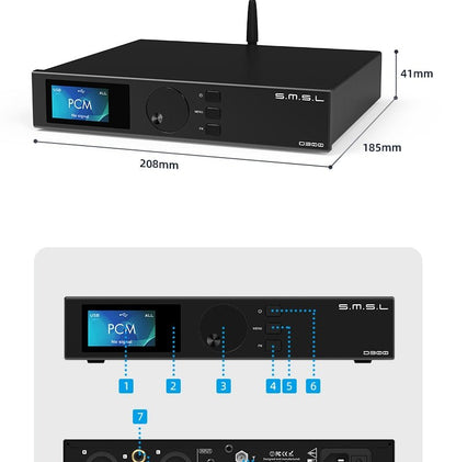 SMSL D300 Decoder ROHM BD34301EKV DAC - The HiFi Cat