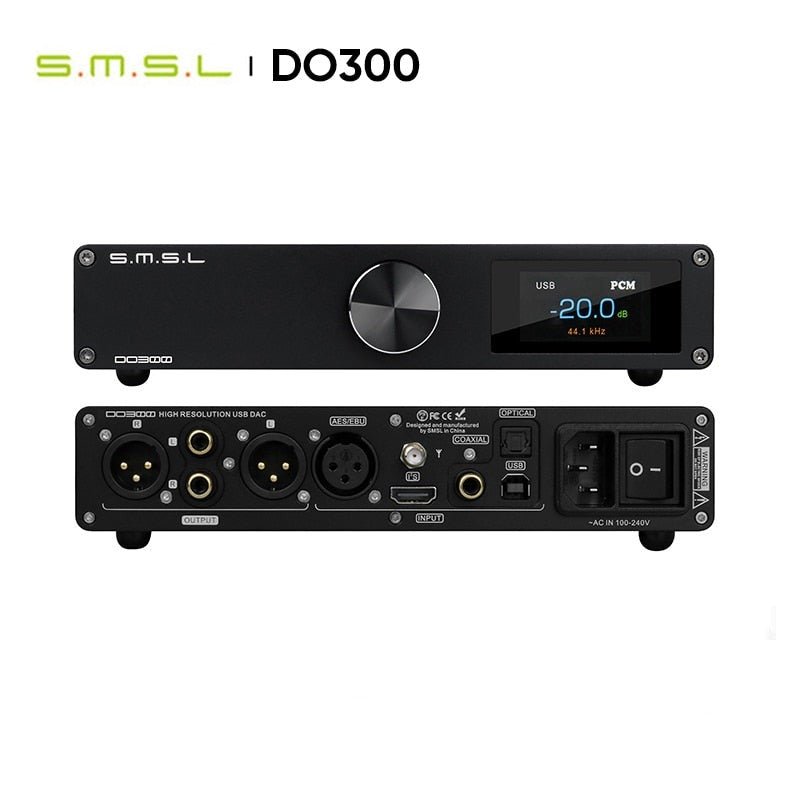 SMSL DO300 Audio DAC ES9039MSPRO MQA CD XMOS Support DSD512 - The HiFi Cat