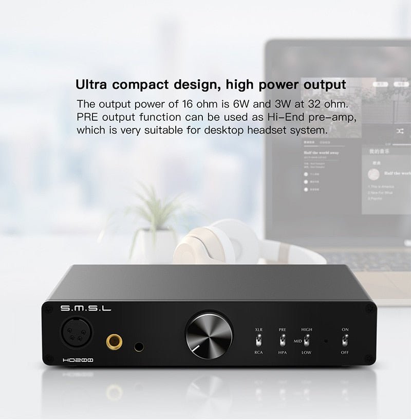 SMSL HO200 HiRes headphone amplifier 16ohm - The HiFi Cat