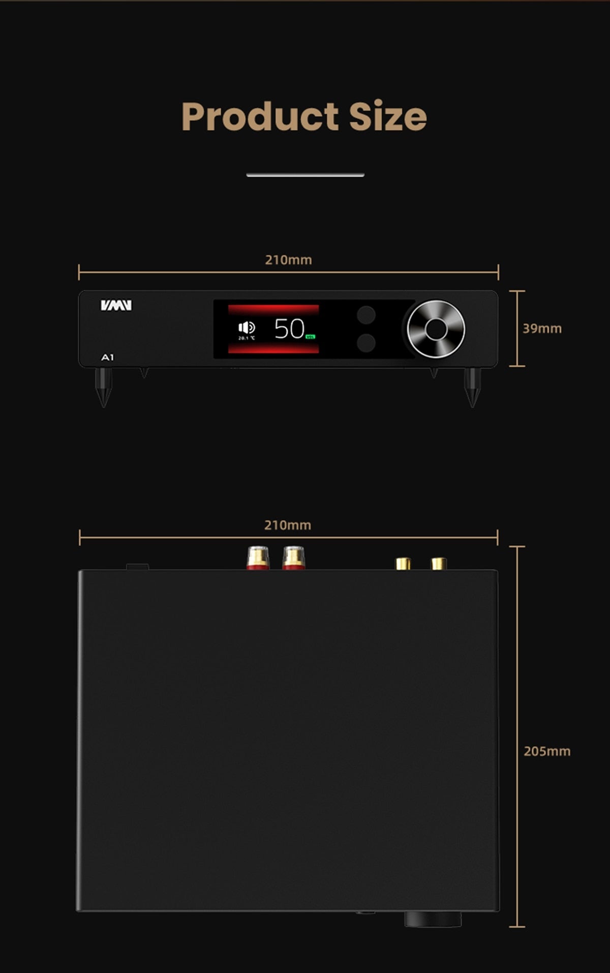 SMSL VMV A1 High - Res Class A Power Amplifier - The HiFi Cat