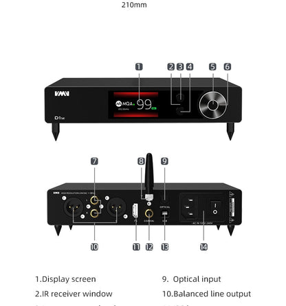 SMSL VMV D1se MQA ES9038PRO Audio DAC - The HiFi Cat