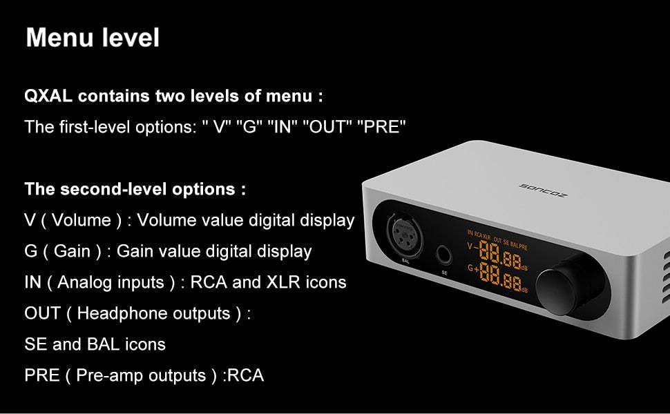 SONCOZ LA - QXD1 ES9038Q2M DAC Balanced XLR Outputs - The HiFi Cat